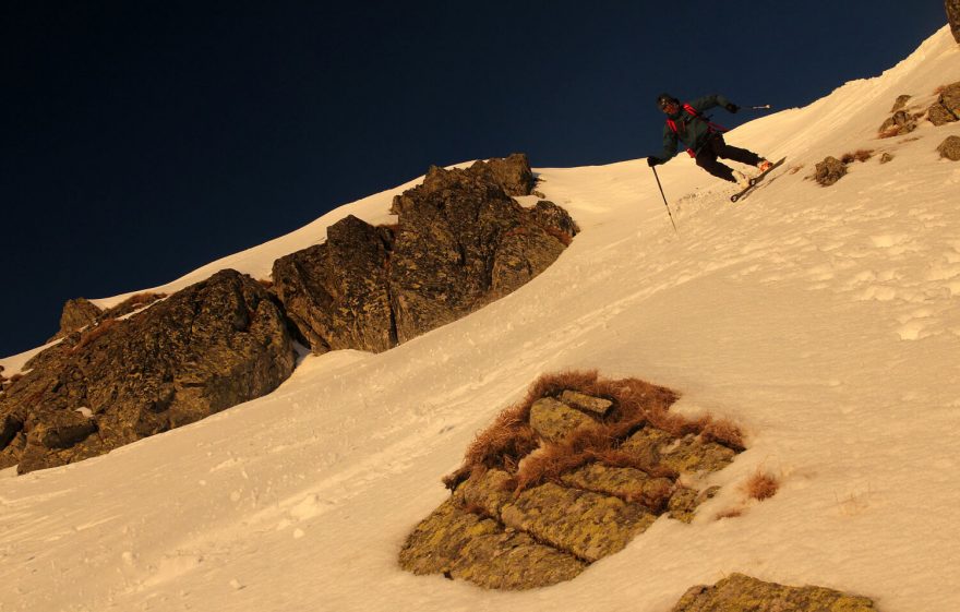 Západní Tatry nabízí ideální terény pro trénink výstupových a sjezdových technik.