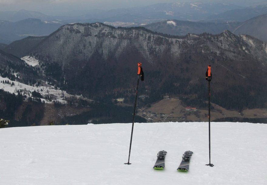 S Marker Alpinist někde v Rakousku