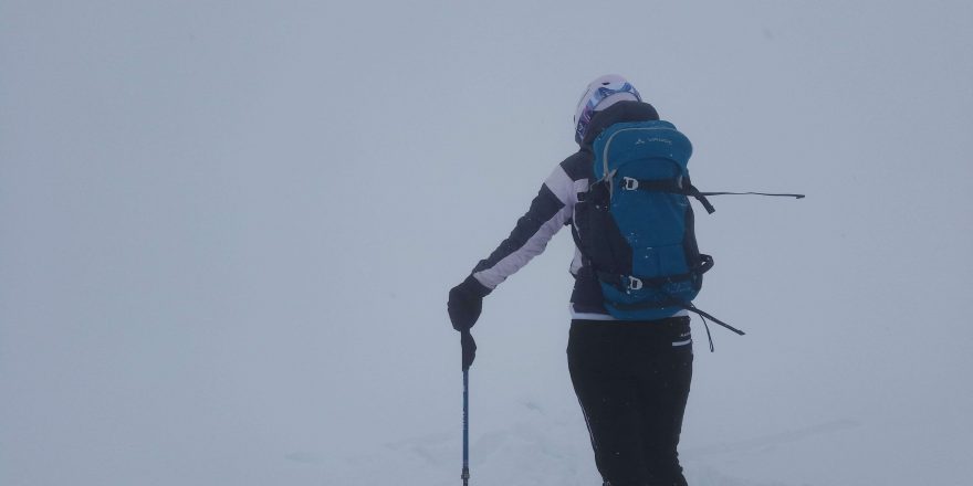 Testování batohu Vaude Back Bowl 22 nad chatou Amerger hütte. Redakce Světa outdooru