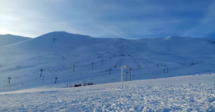 Počasí, které vybízí k lyžovačce na Hlíðarfjallu