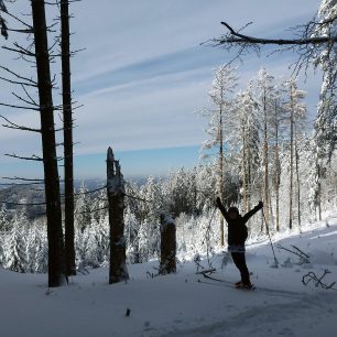 Sedýlko, v němž se odpojuje státní hranice