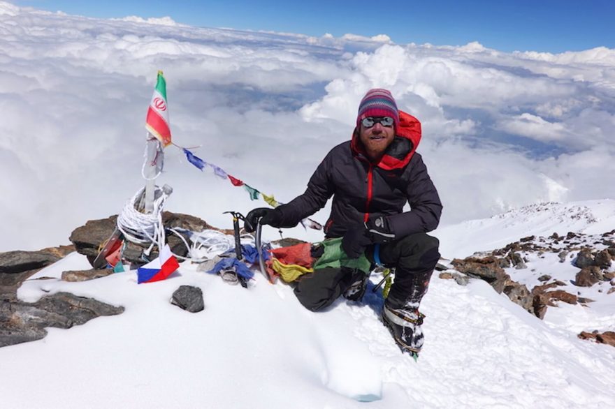 Pavel Kořínek na vrcholu Nanga Parbat v roce 2018.
