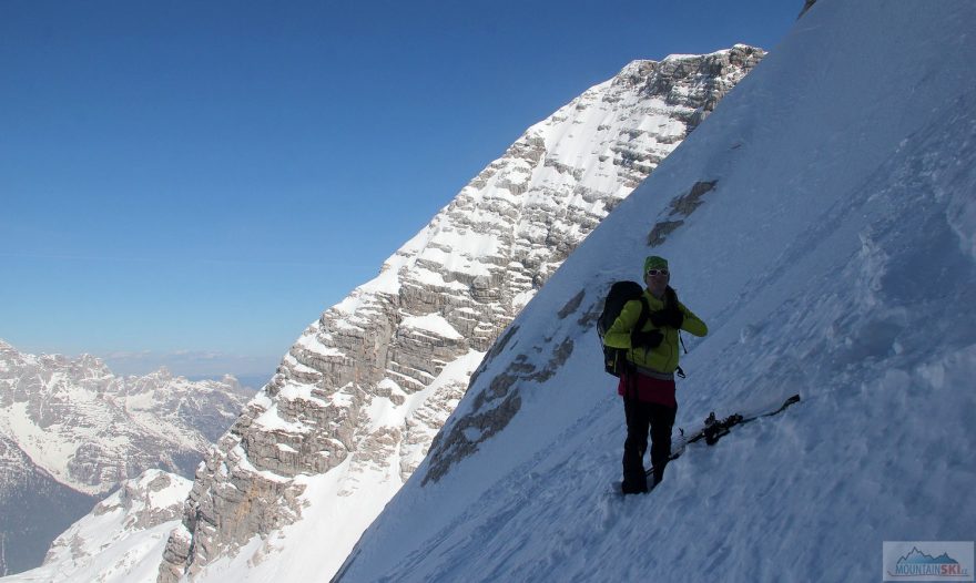 Ski depot v severních svazích Kaninu s krásným sklonem a výhledem