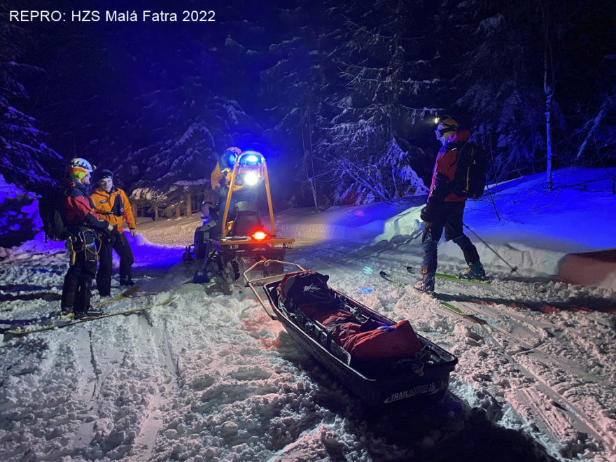 Z Chaty pod Chlebom na jih do Trusalové 4. 2. 2022 - HZS Malá Fatra