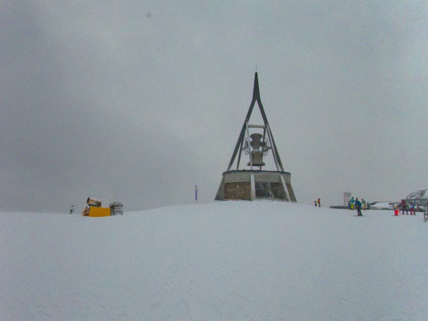 Kronplatz, vyhlášené lyžařské středisko v Jižním Tyrolsku v italských Alpách.