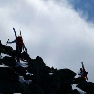 Výstup na Bukkehoe (2314 m) byl místy i zábavnější pěšky