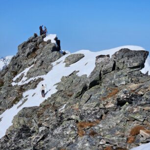 Na vrcholu Ytstevasshornet (1330 m)