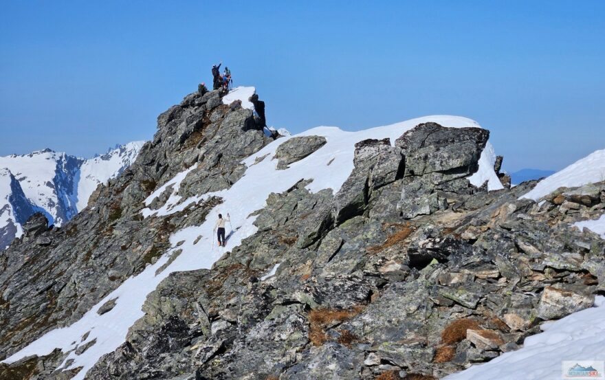 Na vrcholu Ytstevasshornet (1330 m)