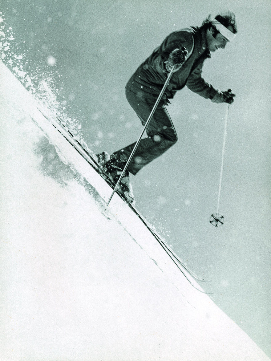 Ladislav Jón na plotnách v Kotelních jámách, 70.–80. léta, archiv Ladislava Jóna