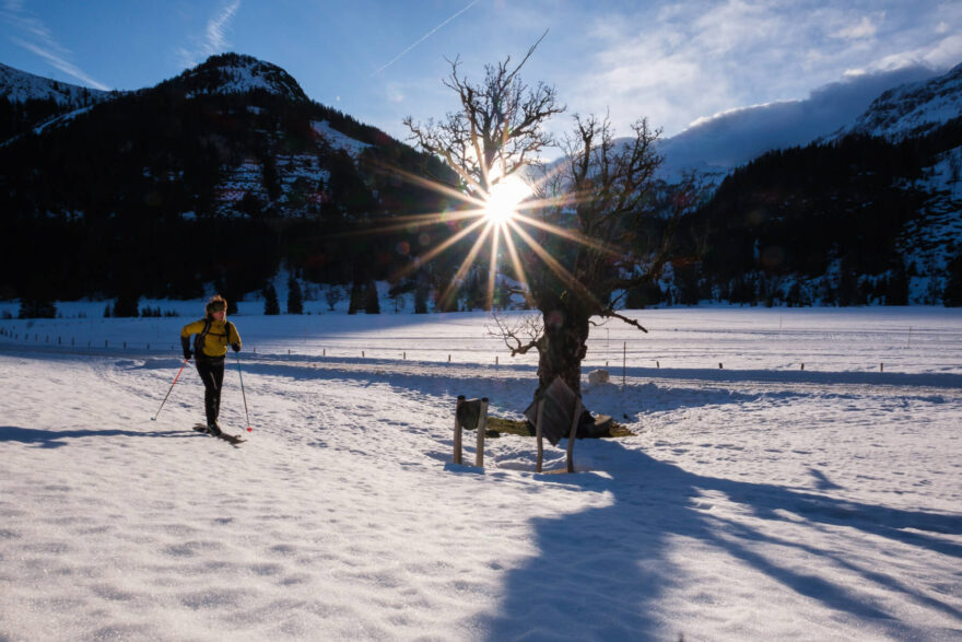 Obertauern, vysoko položené lyžařské středisko v sedle Radstädtských Taur, nabízí skvělé podmínky pro skitouring i běh na lyžích.