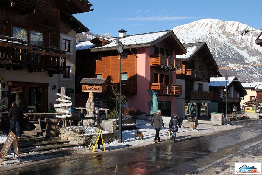 Výjimečně prázdné ulice Livigna