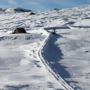 Ztracený skialpinista, aneb, když vítr odfoukne všechen sníh okolo