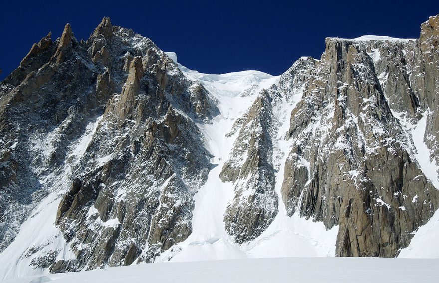 Mt. Blanc du Tacul, kuloár Gervasutti - fantastická linie s nevyzpitatelným autobusem za krkem