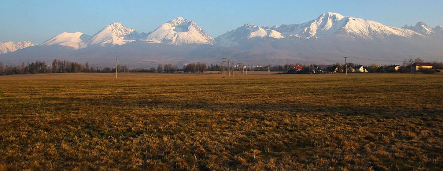 Pohled na jarní Vysoké Tatry