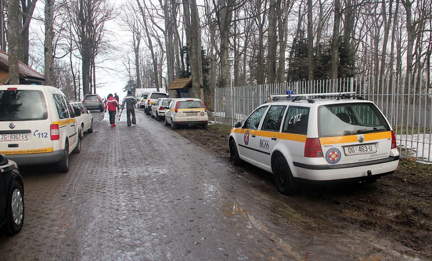 Chorvatská horská služba přijela ve velkém potrénovat sjezdové techniky na Medvedicu