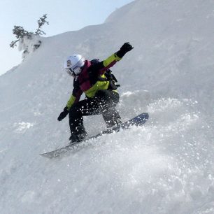 Se splitboardem ve volných terénech Jahoriny