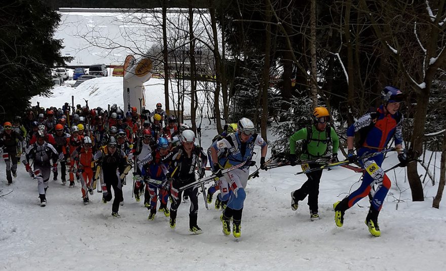 Start Mistrovství ČR ve skialpinismu 2015