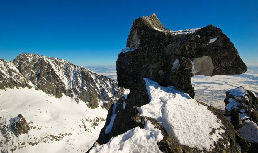 Vrcholová Koňská hlava, tzv. Nákova či Jarmaiho stol