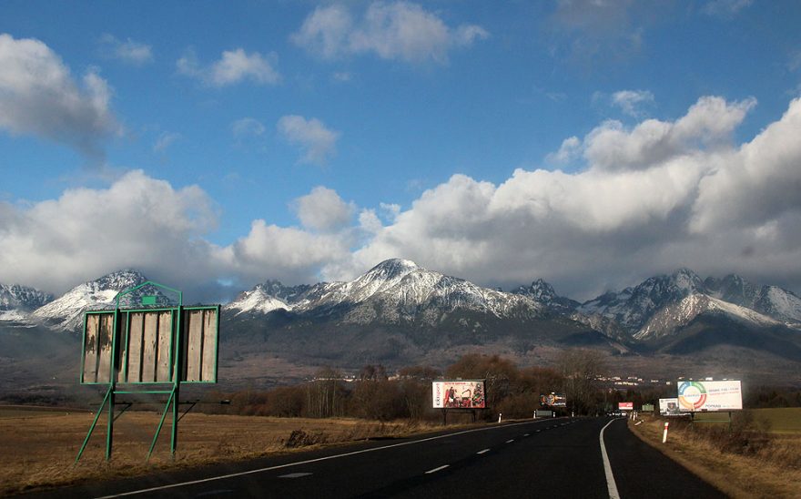 Slovensko je přeplněné hnusnými bilboardy... a krásnými horami