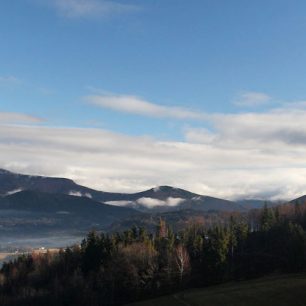 Lysá hora a část masívu Smrku