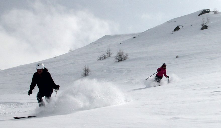 Volné terény v rámci lyžařského střediska Jakobshorn