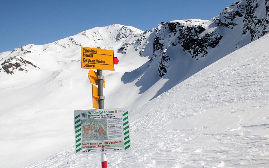 Směr Pischahorn (2980 m)