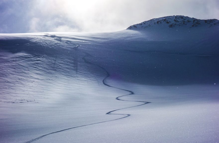 Sjezd po ledovci Styggebreen