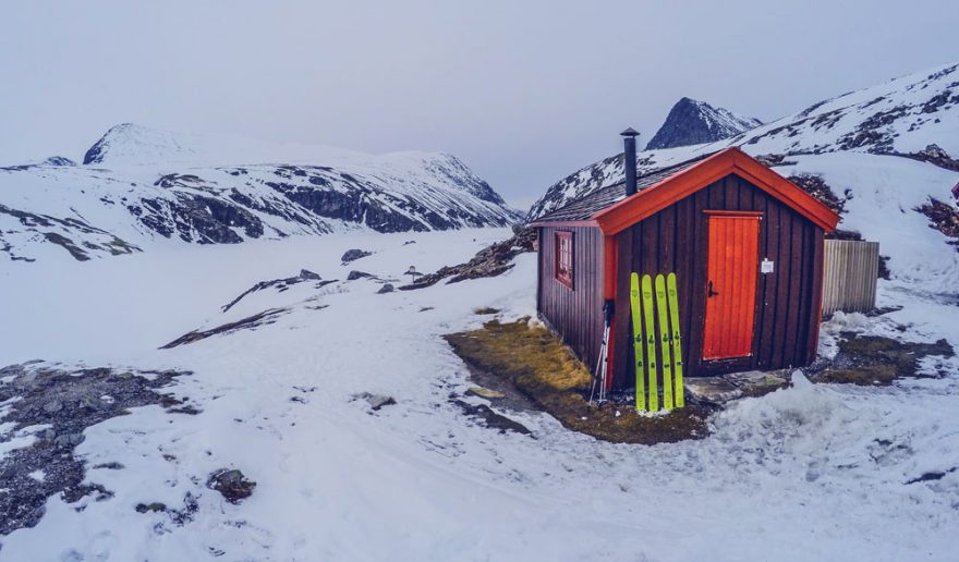 Konečně nás vítá winterraum chatového komplexu Rondvassbu