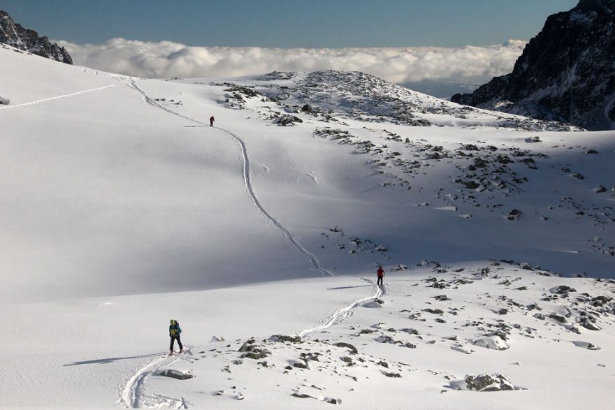 Karel Svoboda z Beton Ski Teamu se rychle blíží k závěru doliny