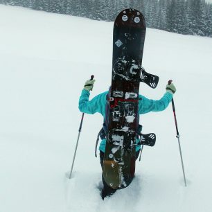 Splitboard na batohu Vaude Nendaz 25