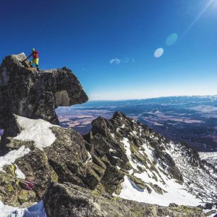 Bouldering na vrcholu Končisté