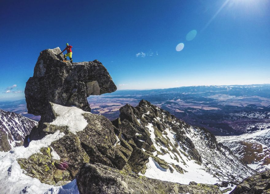 Bouldering na vrcholu Končisté