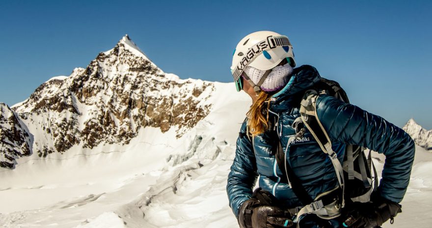 Túra na Punta Gnifetti (4550 m ) – výhled na Lyskamm a snění o jeho přechodu - uskutečněn následně v červenci 2017