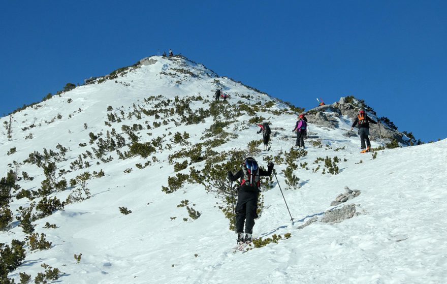 Hřeben Waxriegel nad hranicí lesa