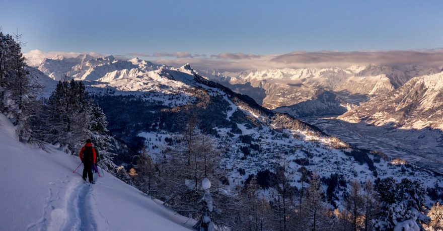 Lesíky z lanovky Tracouet v Nendaz 