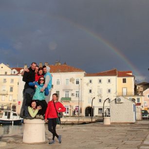 Zakončení chorvatského výletu s krásnou duhou