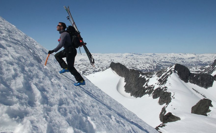 Závěrečný úsek výstupu na Storebjørn (2222 m) - Rosťa