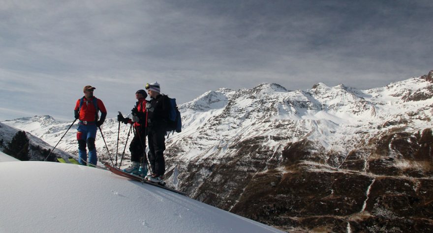 Na skialpech nad Obergurglem v listopadu 2018