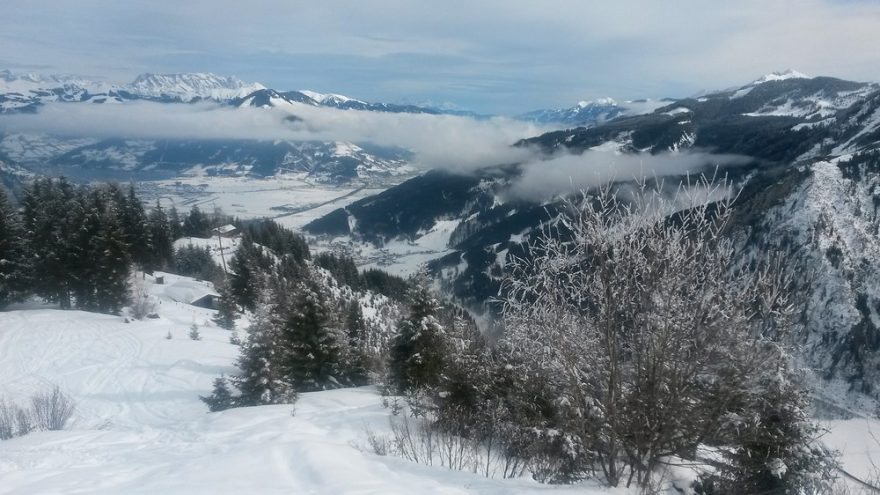 Sjezd mez Maiskogelalm a Glocknerblick