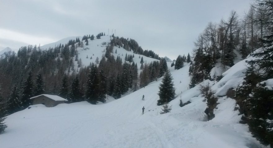 Sjezd mez Maiskogelalm a Glocknerblick