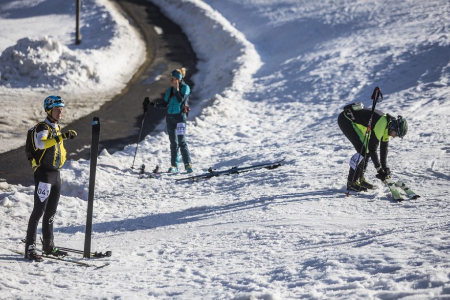 Pohled na sjezdovku Fela kde začiná marathon