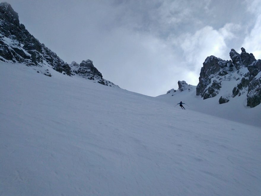 Sjezd tyrolského Nockspitze (2404m)