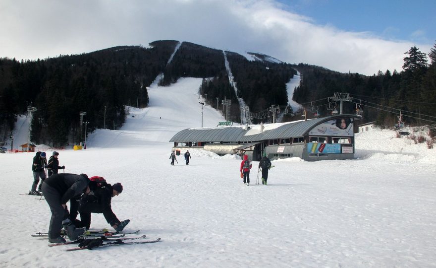 Nástup v lyžařském středisku Bjelašnica