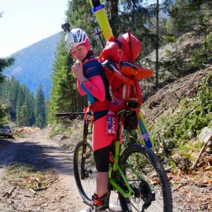 Cestou za sněhem na MTB