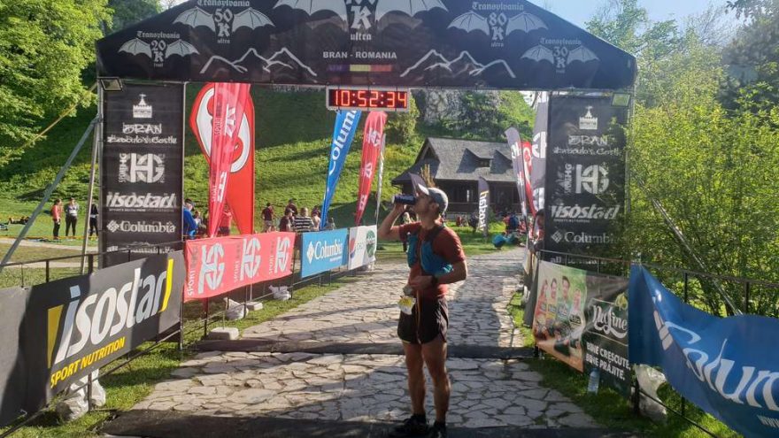 Robert Frohn v cíli Transylvania Ultra Trail 2019 na šestém místě