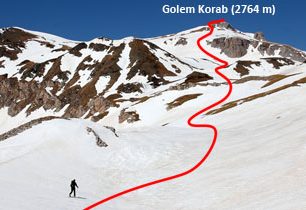 Golem Korab (2764 m) – skialpová túra na nejvyšší vrchol Makedonie a Albánie